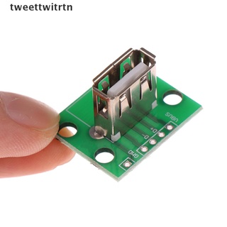 Tweettwitrtn Adaptador Usb Fêmea Vertical Usb 2.0 Conector De 2,54mm Pcb Dip (Tweettwitrtn) (1)