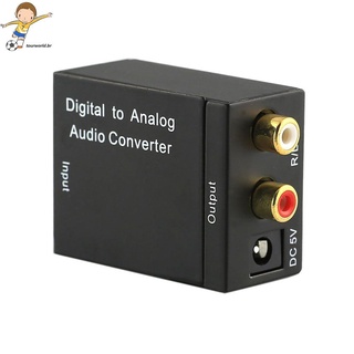 Coaxialaxatoslink Digital Óptico tourworld a Analógico Rca L/R convertidor De audio adaptador De audio