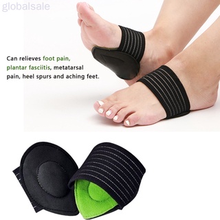 Global 1 par de almohadillas de compresión para reposapiés de apoyo de arco para pies planos verde (6)