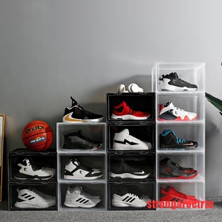 (hhot) caja de zapatos de exhibición colección caja de almacenamiento zapatillas de deporte estilo de almacenamiento acrílico caja de zapatos (2)