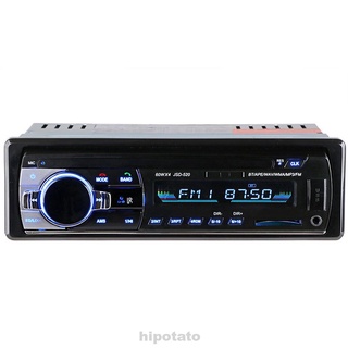 1 DIN Radio de coche Bluetooth estéreo reproductor MP3 USBFM unidad de cabeza AUX-In negro