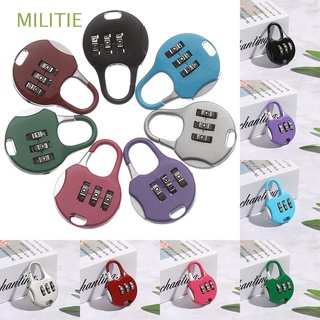 MILITIE 1pcs HOT Padlock Gift Security Tool Password Lock Locker Case Supply Mini Travel Suitcase Outdoor Gym Metal 3 Digit Dial/Multicolor