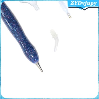 Resin Double Head 5D Diamond Painting Point Drill Pen with 6Pcs Pen Heads