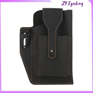 Leather Phone Holster for Belt Bag Leg Hip Pack Key Holder Waist Bag Case