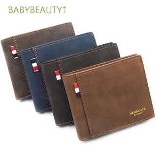 Babybeauty1 clip para dinero PU/billetera para tarjetas De identificación Multi bolsillos/tarjetero para hombre/Multicolor