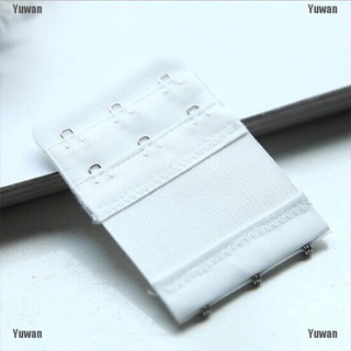 <yuwan> extensor de sujetador elástico 2/3 ganchos clip en correa suave sujetador banda extensor