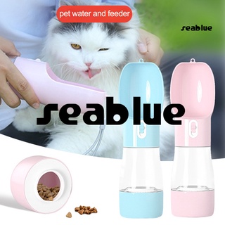 [se] Botella de agua portátil para perro/gato/taza de viaje para comida al aire libre/alimentador tazón/suministros para mascotas