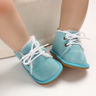 Invierno Azul Hombre Y Mujer Bebé Caliente Botas De Suela De Goma Antideslizante Zapatos De 0 A 1 Año De Edad Niño [vrru] (3)