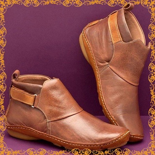 Otoño Invierno Mujeres Ajustable Suave Botas De Cuero De Moda Zapatos Calientes [\ (^ o)/Sí !]
