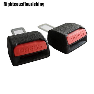 [Righteousflourishing] 2 Piezas Clip De Cinturón De Seguridad Negro Universal Ajustable Para Coches