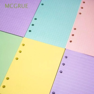 mcgrue púrpura papel recarga agenda hoja suelta recambio de papel cuaderno papel mensual semanal planificador diario 40 hojas suministros escolares a5 a6 carpeta dentro de la página