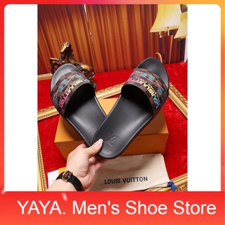 Louis Vuitton Lv Dos Homens Chinelos Sapatos Casuais Chinelos Sapatos Masculinos Casuais 14