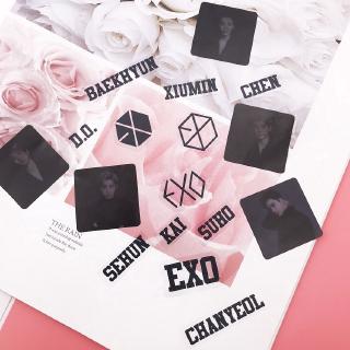 KPOP EXO 5th Concert Transparent Photo Stickers