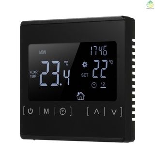 lcd pantalla táctil termostato eléctrico sistema de calefacción por suelo radiante termorregulador de agua ac85-240v controlador de temperatura