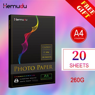 A4 Premium RC brillante papel fotográfico 260gsm (20 hojas/Pack)