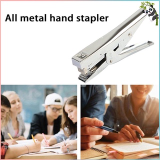 All Metal Hand-held Stapler Heavy Duty Rotary Stapler Effortless Long Stapler School Paper Stapler Office Binding Supplies