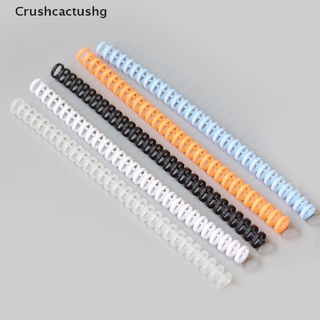 [crushcactushg] 5 piezas de 30 agujeros de plástico de hoja suelta encuadernación anillo de resorte espiral anillos suministros de oficina venta caliente