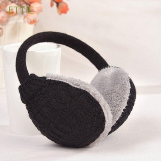 ETTIE New Ear Cover Protect Muffs Washable Earmuffs Gift Knitted 1PCS Adult Furry Warm Removable/Multicolor