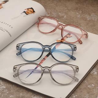 Listo Stock gafas redondas transparentes marco Nerd mujer gafas marco puntos cero Vintage liso gafas transparentes