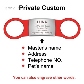 Etiquetas de identificación de mascotas de acero inoxidable de silicona personalizadas para perros gatos personalizado grabado perro placa de nombre etiquetas (1)