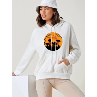 SASSYME Fashion Womenswear Sweater Halloween Printing Ladies Hoodie Fleece (3)