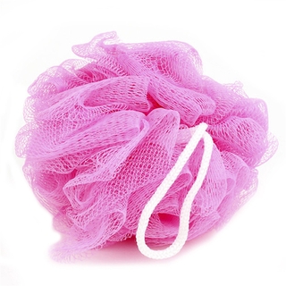 Esponja de lavado de colores aleatorios Loofah flor bola de bañomalla de limpieza corporalducha de nailon fregador Loo (9)