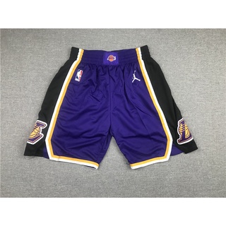Pantalones Cortos De La Los Angeles Lakers Temporada 2021 Púrpura bonus edition Baloncesto (1)
