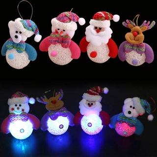 Adornos Luminosos/reno/papá Noel/muñeca De nieve/oso/Alce Para decoración De árbol De navidad (7)
