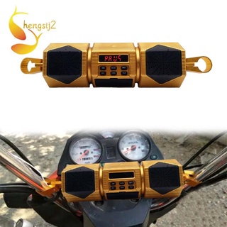 motocicleta reproductor mp3 manillar altavoz bluetooth música fm radio impermeable ajustable soporte de bicicleta audio estéreo 12v