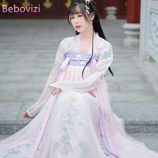 2021 verano Hanfu hadas Cosplay disfraz tradicional para las mujeres Vintage Tang traje de estilo antiguo ropa de Emboridery (1)