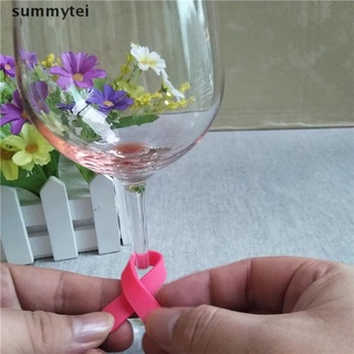 CHARMS summytei 6pcs lindo tazas copa de vino bebida silicona etiqueta marcadores botella encantos bufanda cl