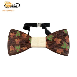 SOOKIE - corbata de madera Vintage para hombre, negocios, madera, corbata (1)