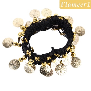 [Flameer1] pulsera de muñeca Ane con banda de monedas doradas para danza del vientre