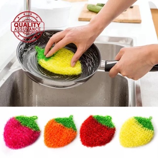 Esponja de limpieza multiusos para platos para lavar el hogar Crochet esponja U0J9