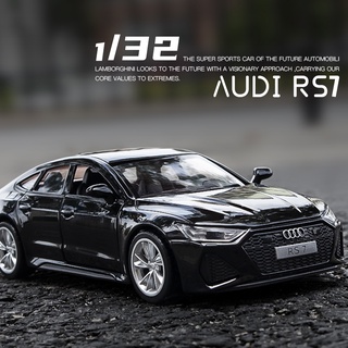 1:32 Audi RS7 modelo de coche aleación Diecast juguete vehículo Auto camión tire hacia atrás puertas abiertas con sonido y luz