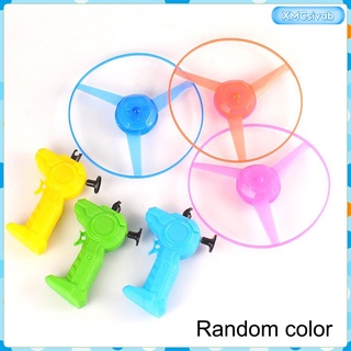 platillo volador de luz led juguetes de control de mano divertido lanzador de disco giratorio juguete