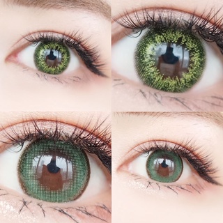 11 lentes de contacto de color verde, cómodas y naturales, oscuras y claras (8)