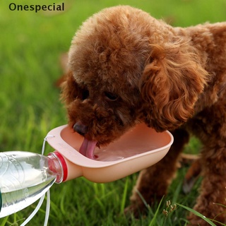 [Onespecial] Dog Travel Water Bottle Portable Pet Dog Water Bottle Drinking Water Feeder Bowl .