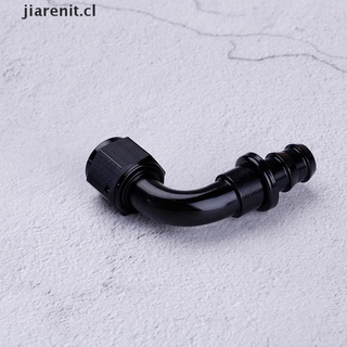 【jiarenit】 AN10 90 degree push on lock oil fuel line hose end fitting adaptor 10-an CL