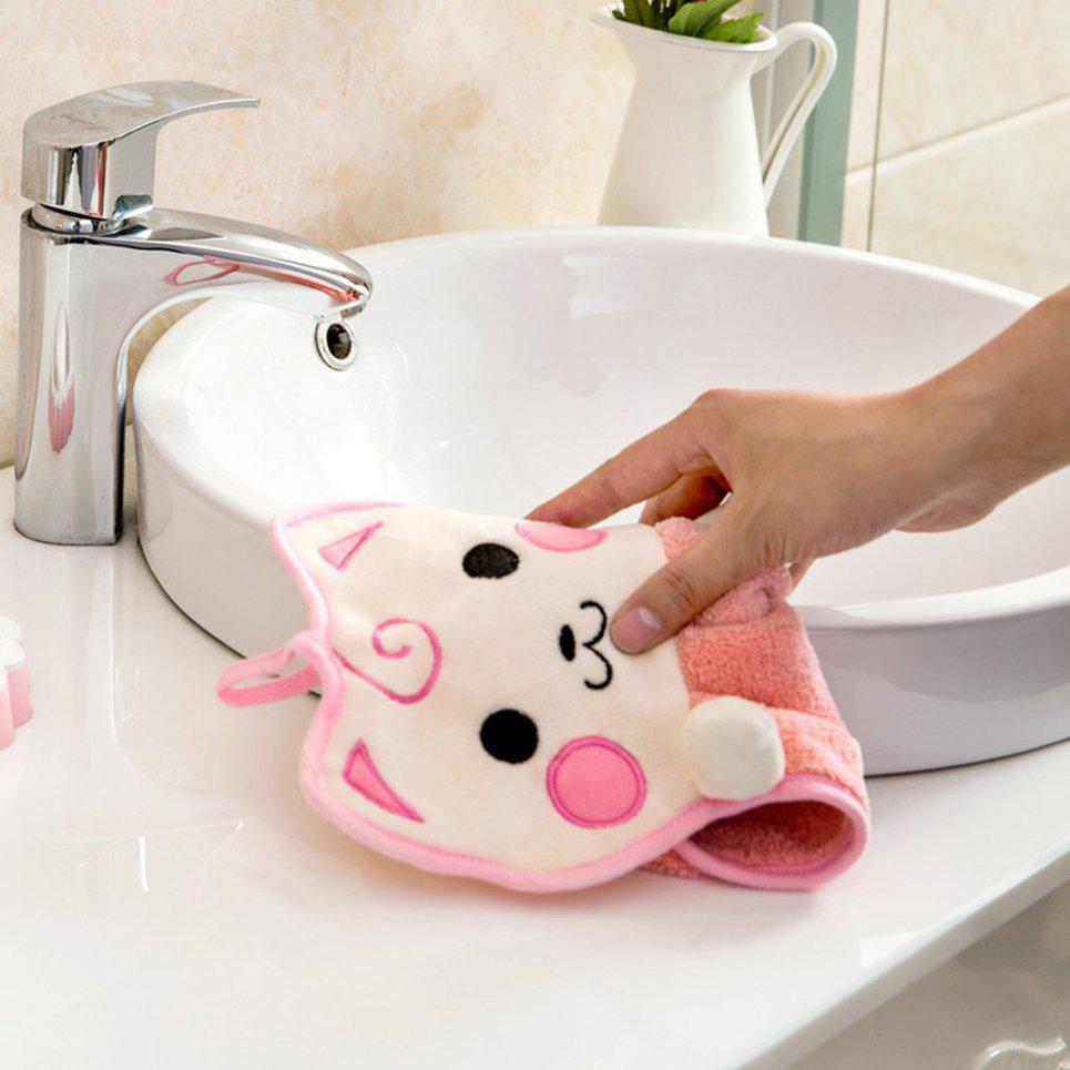 ✪NL toalla de cocina para niños/toalla de mano para niños/toalla de felpa suave para colgar animales