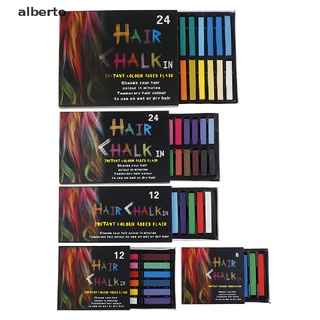 [alberto] Hair Color Chalk Temporary Hair Dye Washable Pen Pastels Salon Washable Pastels [alberto] (1)