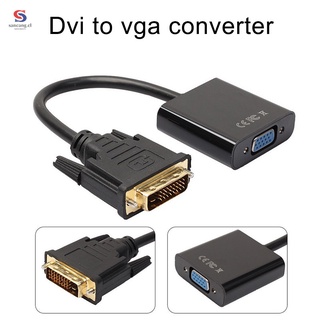1080P DVI-D 24 + 1 Pin Macho A VGA 15Pin Hembra Adaptador De Cable Activo Convertidor