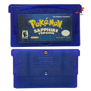 Amocece Classic Pokemon Sapphire-Cartucho De Juego Para NS GBA Gameboy Advance