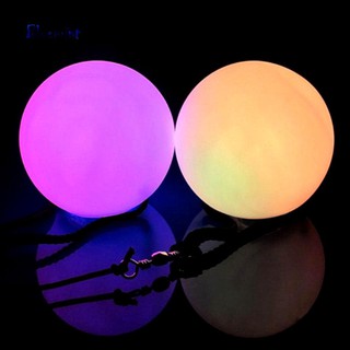 CG LED Light up Multi Color brillante POI lanzado bola para danza del vientre mano (9)