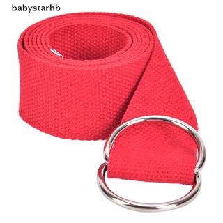 [babystarhb] Unisex Casual Doble D-Rings De Nylon Lona Rayas Hebilla Cintura Cinturones Al Aire Libre Venta Caliente (2)