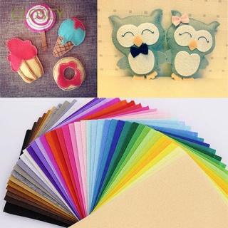 CLOSCY 22pcs |15*15cm Bundle Non Woven Fabric Home DIY Polyester Cloth Felts Gifts Dolls Crafts Multi-color Sewing