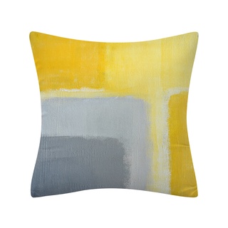 ☾Nk✲Funda de almohada con patrón abstracto simple cuadrado clásico pintura al óleo suave cómoda fundas de cojín (9)