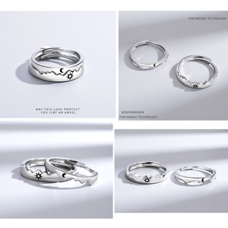 int pareja anillos para mujeres hombres ajustable pareja coincidencia promesa anillo de boda (4)