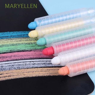maryellen 5 colores tiza sin polvo blanco graffiti tiza soluble en agua 20pcs educación para papelería pizarra marca enseñanza pintura tiza palos