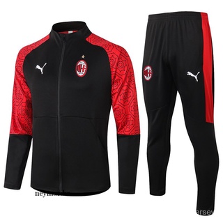20/21 Ac Milan chaqueta De fútbol negra/pantalón/Kit De Uso al aire libre deportivo[1] jerseys